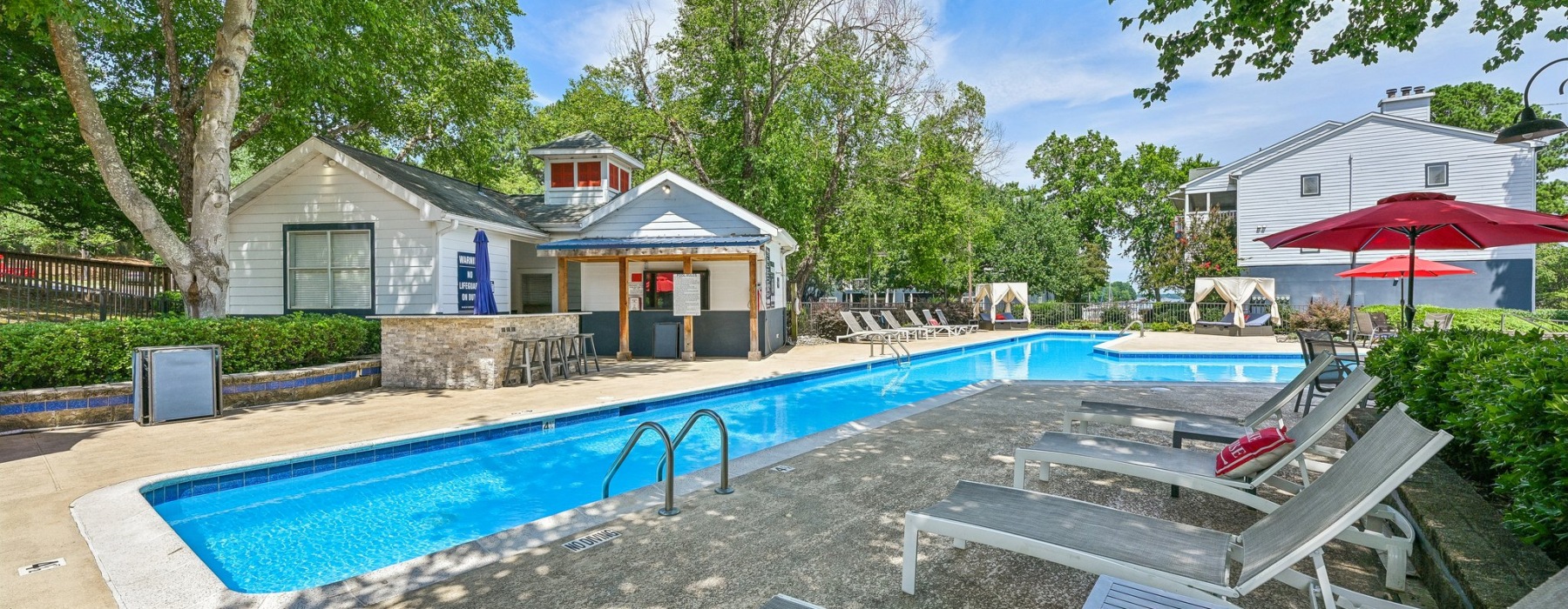 Swimming pool with sundeck